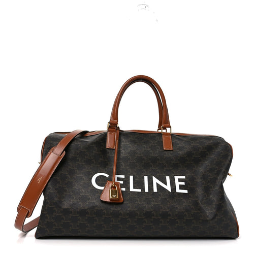 TRIOMPHE CANVAS LARGE VOYAGE DUFFLE TAN
