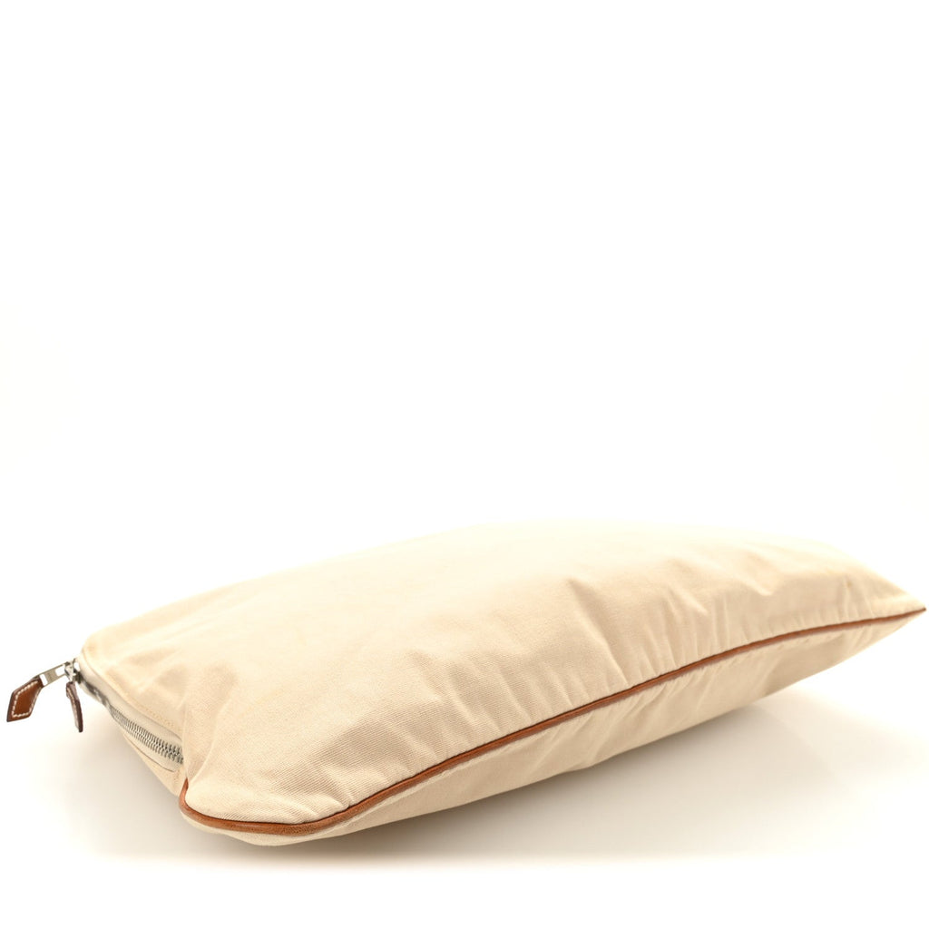 NATURAL BARENIA CANVAS VICTORIA TRAVEL BRIEFCASE FAUVE
