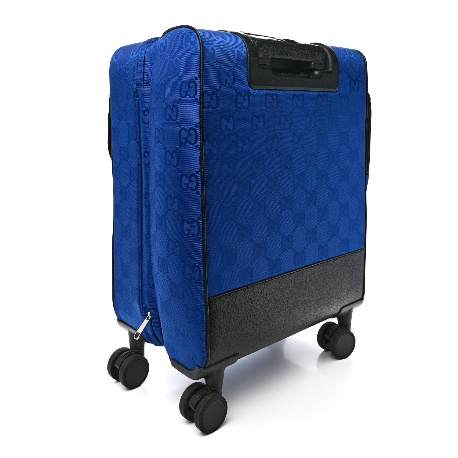 ECONYL NYLON MONOGRAM OFF THE GRID SUITCASE GUILTED BLUE BLACK