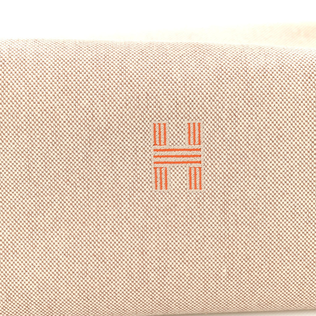 CANVAS LARGE BRIDE-A-BRAC POUCH NATURAL ORANGE