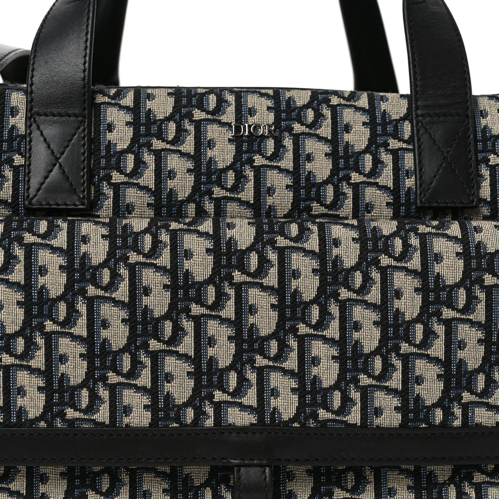 OBLIQUE CALFSKIN HIT THE ROAD PET CARRIER BLUE
