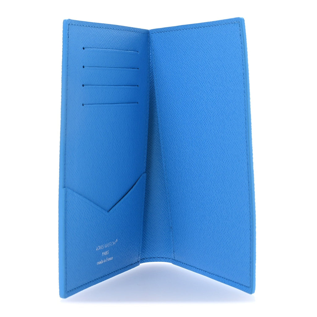 MONOGRAM SPORTS PASSPORT COVER POOL BLUE