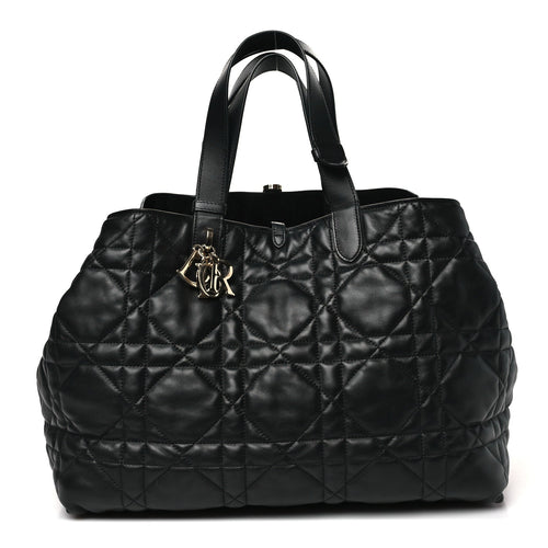 CALFSKIN MACROCANNAGE LARGE TOUJOURS BLACK