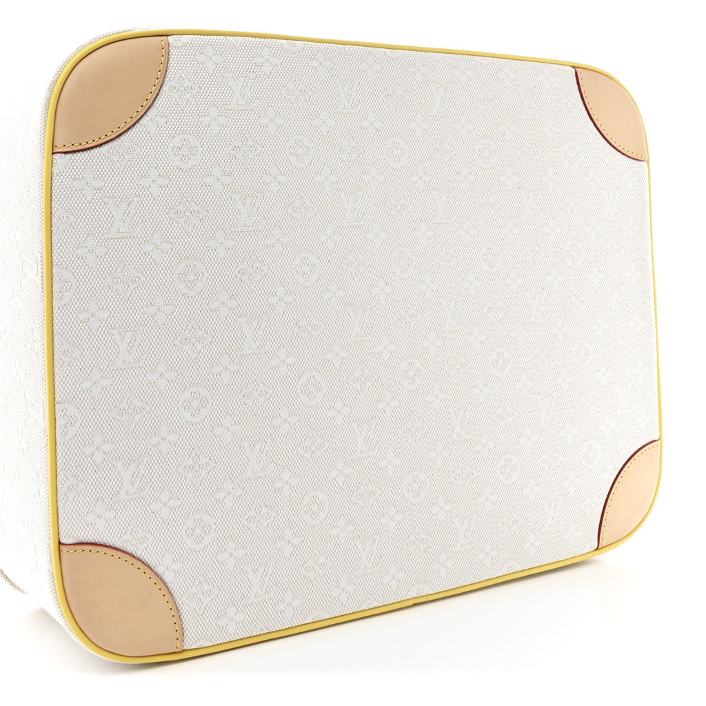 MONOGRAM JACQUARD BABY SUITCASE BEIGE