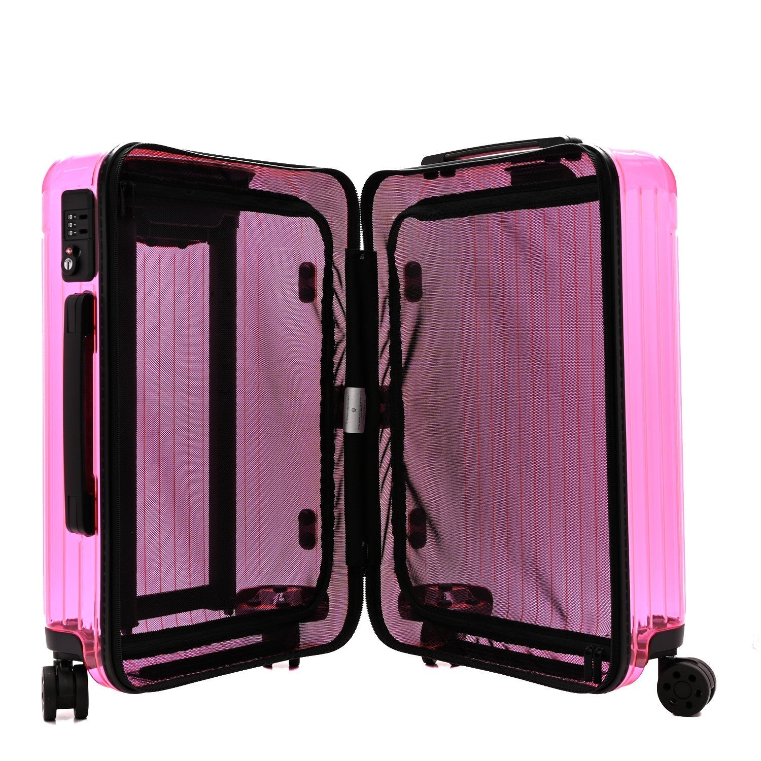 TRANSPARENT POLYCARBONATE ESSENTIAL CABIN NEON PINK