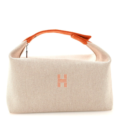CANVAS LARGE BRIDE-A-BRAC POUCH NATURAL ORANGE