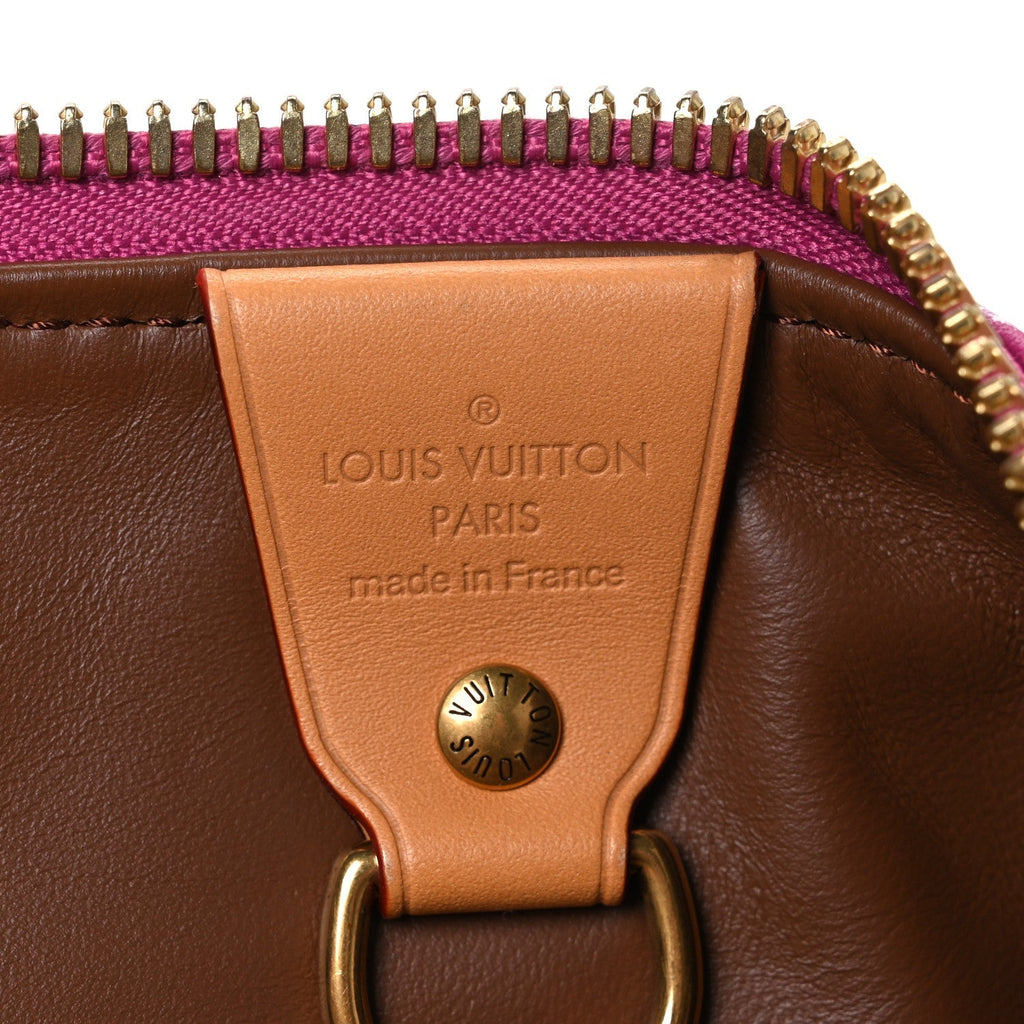CALFSKIN MONOGRAM SPEEDY P9 BANDOULIERE 40 AGATE