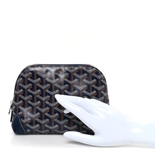 GOYARDINE VENDOME TOILETRY POUCH NAVY
