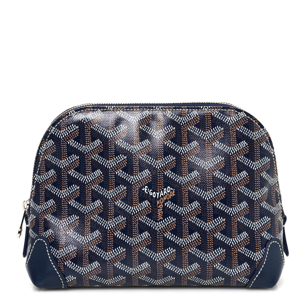 GOYARDINE VENDOME TOILETRY POUCH NAVY