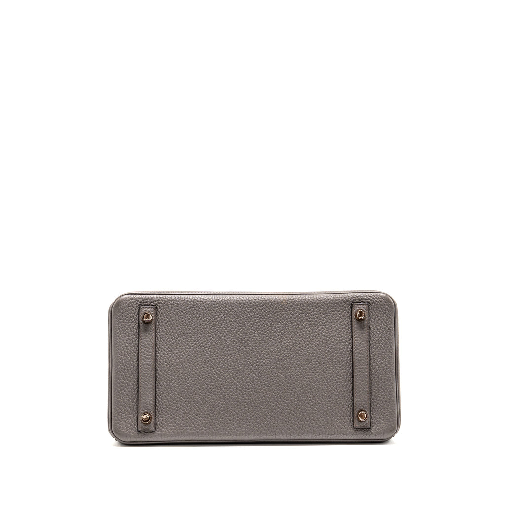 HERMES BIRKIN 30 TOGO GRIS ETAIN RGHW