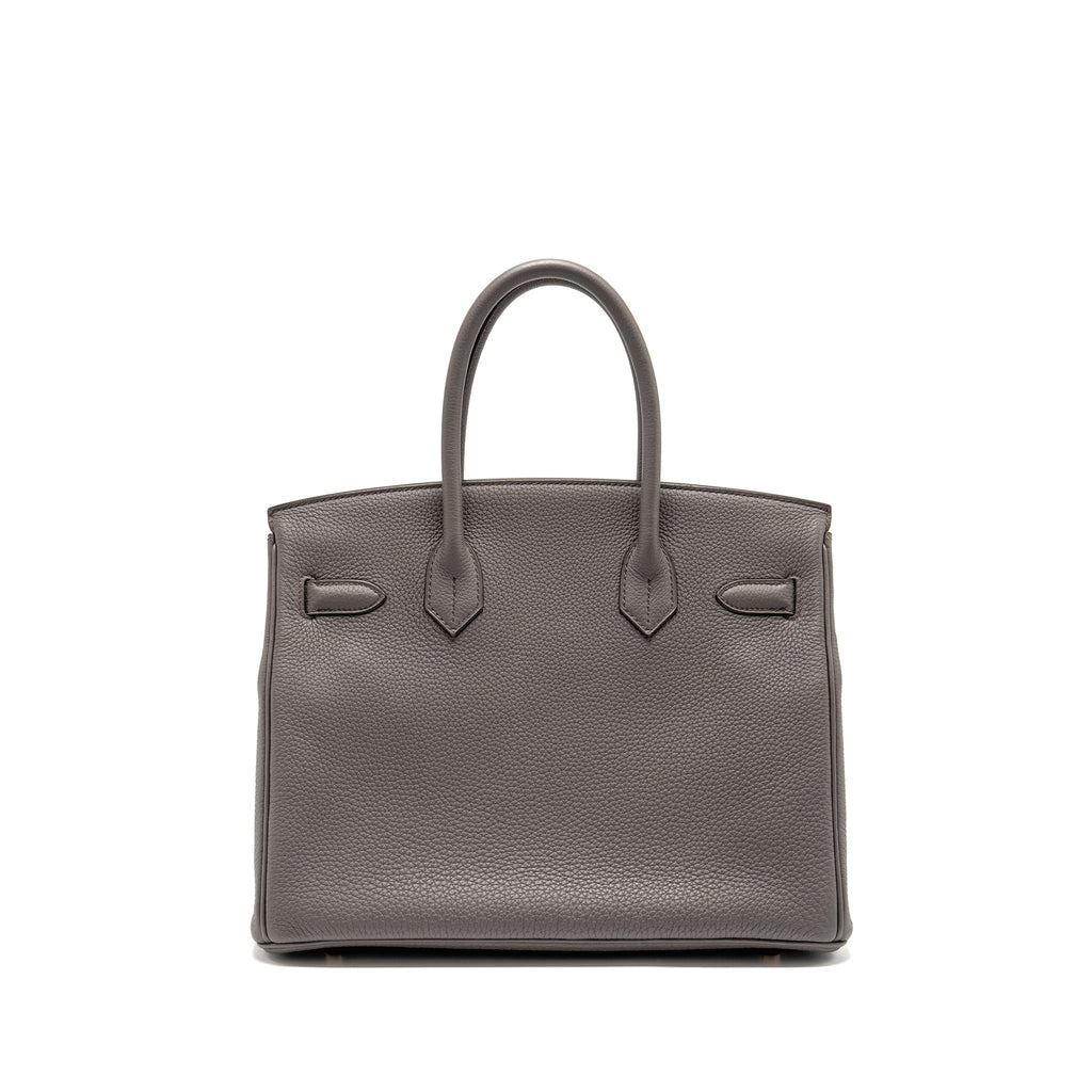 HERMES BIRKIN 30 TOGO GRIS ETAIN RGHW