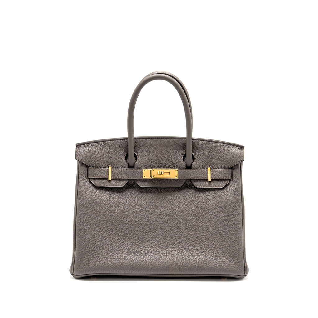 HERMES BIRKIN 30 TOGO GRIS ETAIN RGHW
