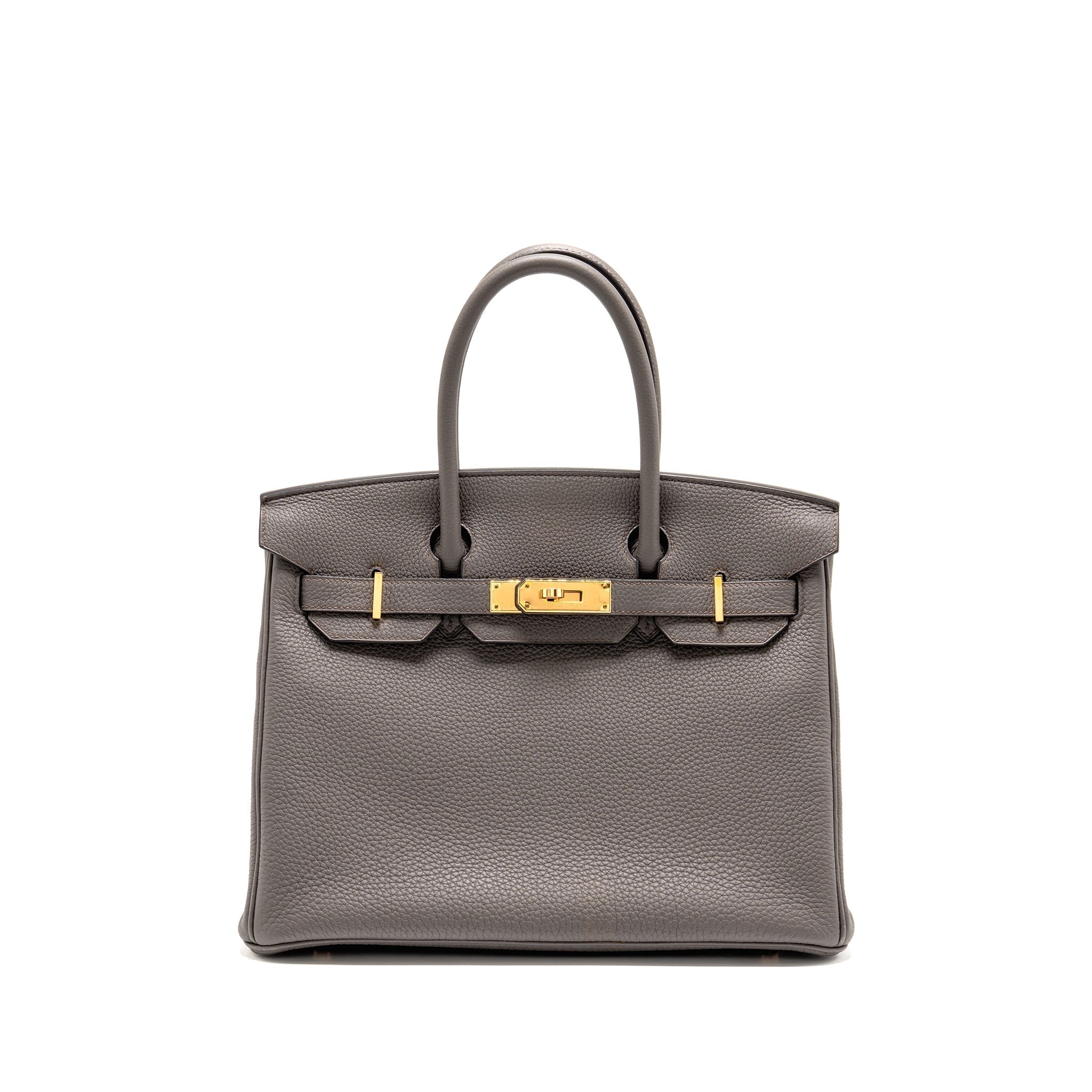 HERMES BIRKIN 30 TOGO GRIS ETAIN RGHW