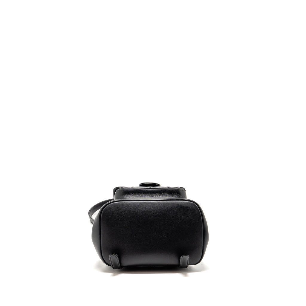 MINI DUMA BACKPACK CALFSKIN BLACK LGHW (MICROCHIP)