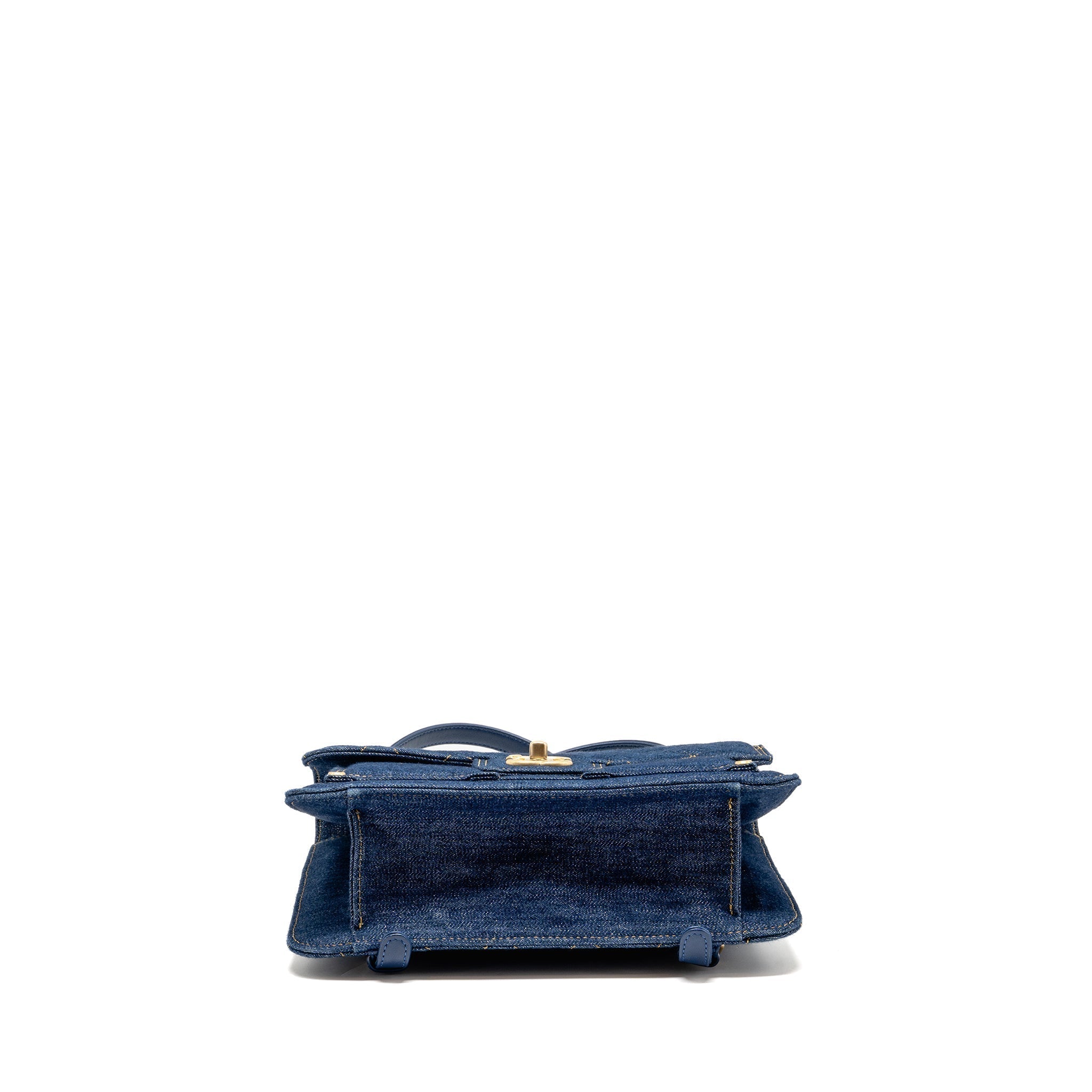 23S FLAP BACKPACK DENIM BLUE GHW (MICROCHIP)