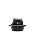 MINI DUMA BACKPACK CALFSKIN BLACK LGHW (MICROCHIP)