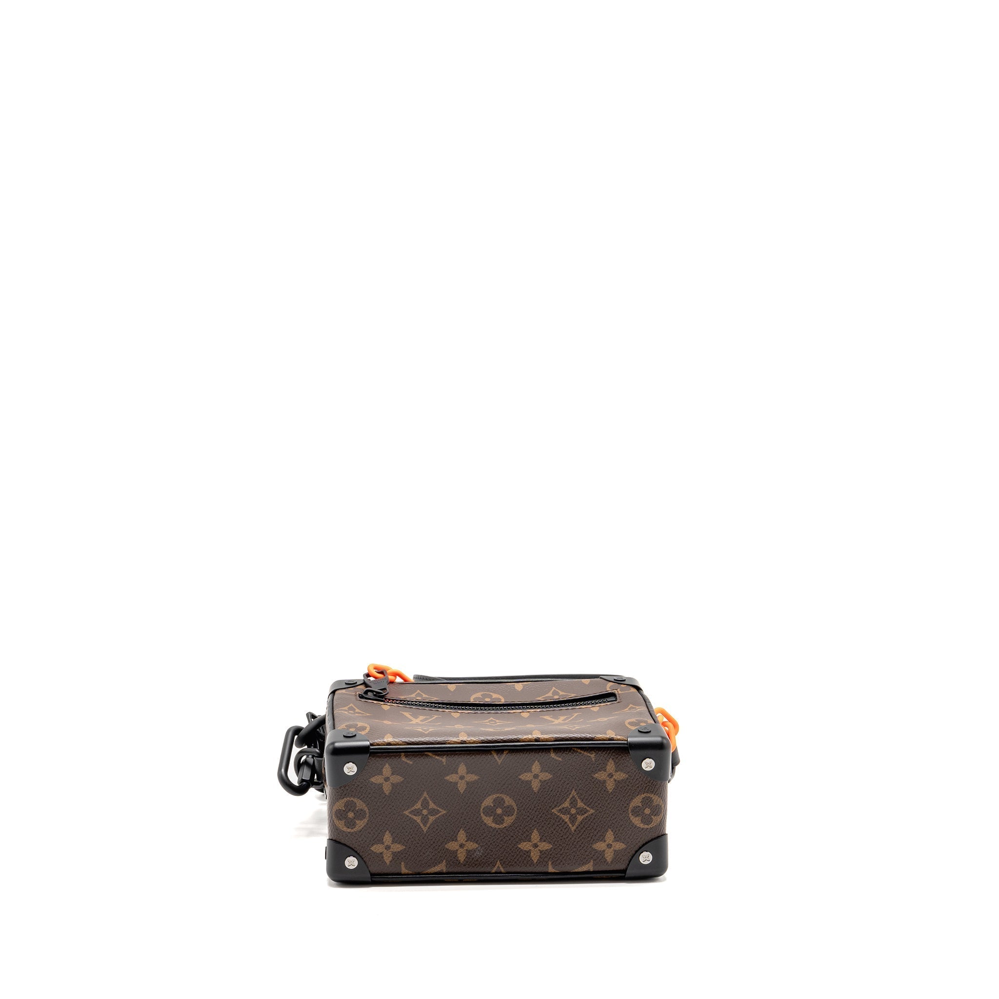 MINI SOFT TRUNK MONOGRAM CANVAS MARA-BLACK/ORANGE HARDWARE