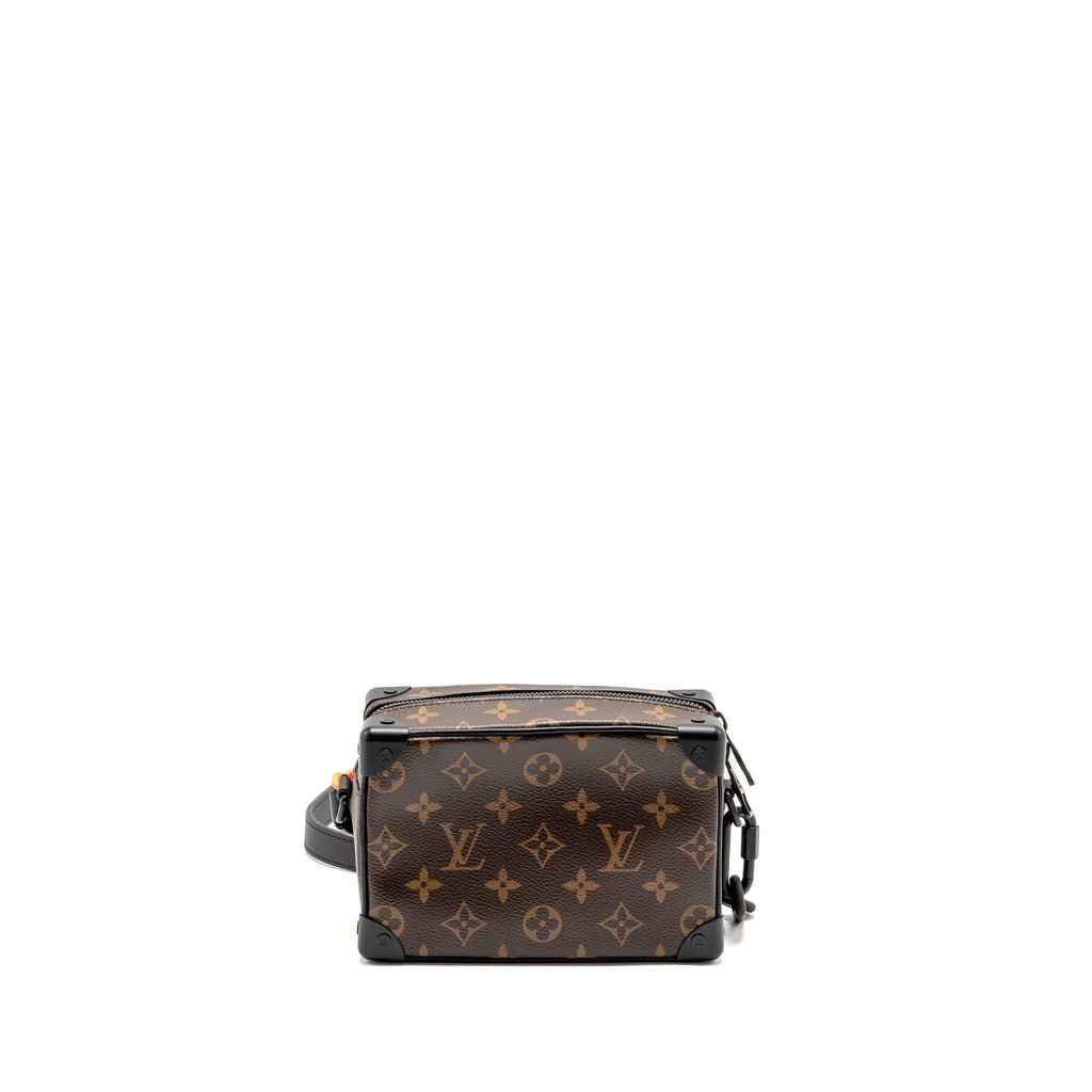 MINI SOFT TRUNK MONOGRAM CANVAS MARA-BLACK/ORANGE HARDWARE