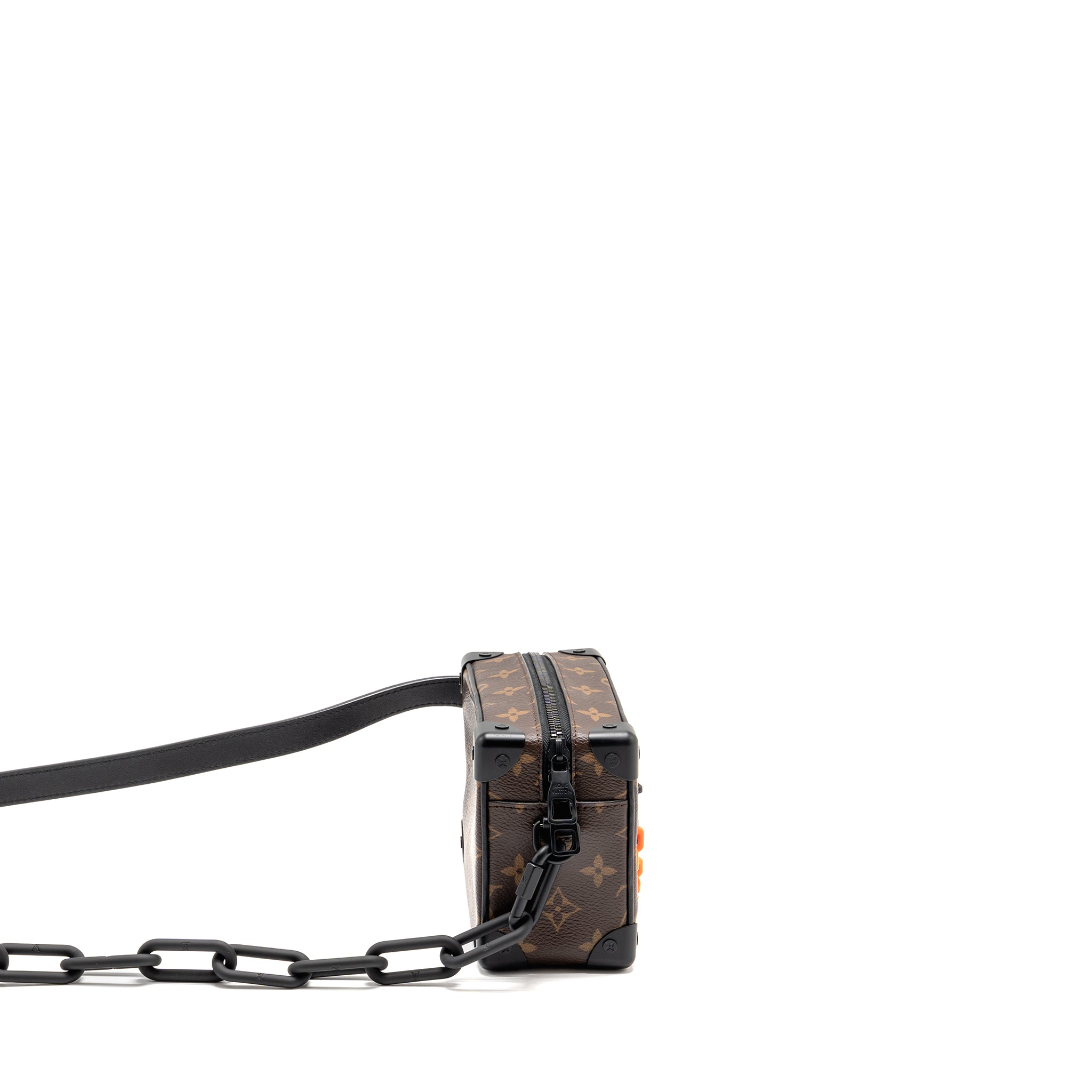 MINI SOFT TRUNK MONOGRAM CANVAS MARA-BLACK/ORANGE HARDWARE