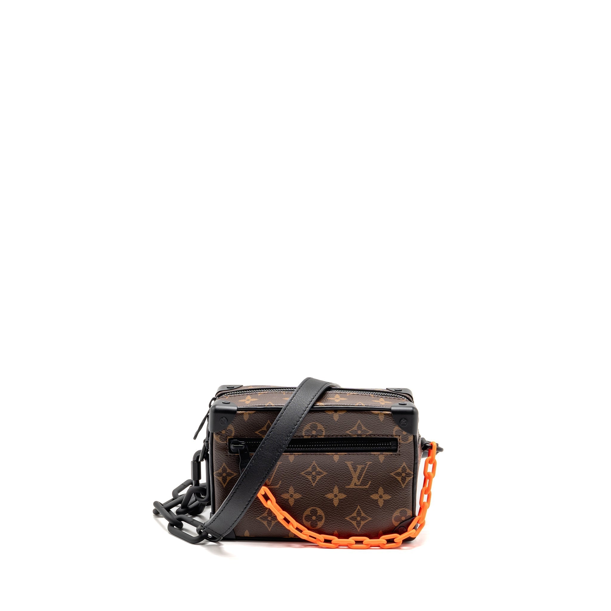 MINI SOFT TRUNK MONOGRAM CANVAS MARA-BLACK/ORANGE HARDWARE