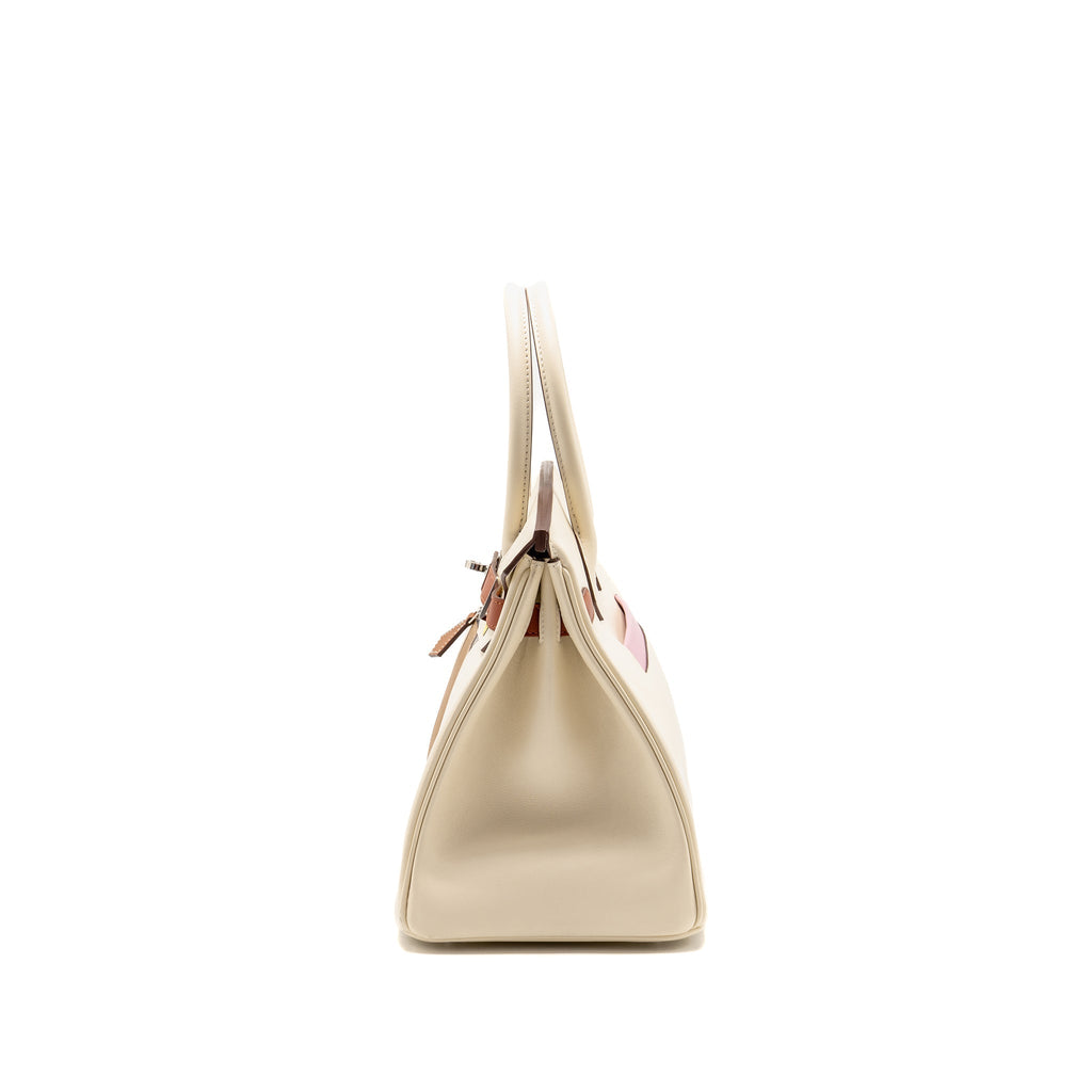 HERMES BIRKIN 30 COLORMATIC SWIFT NATA/CHAI/CUIVRE/LIME/MAUVE SHW
