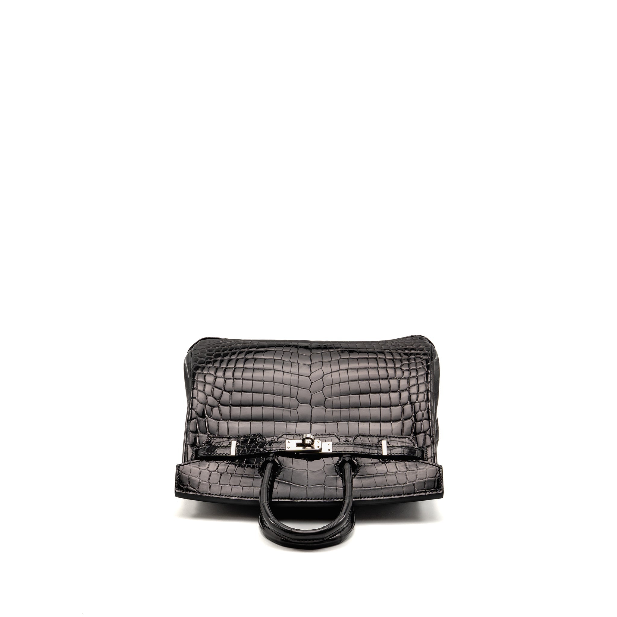 HERMES BIRKIN 25 CROCODILE NILOTICUS BLACK SHW