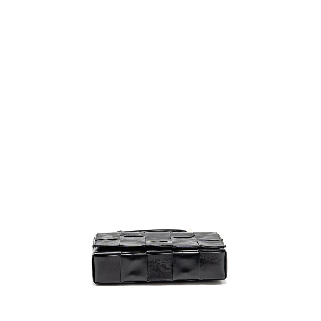 CASSETTE MESSENGER BAG CALFSKIN BLACK SHW