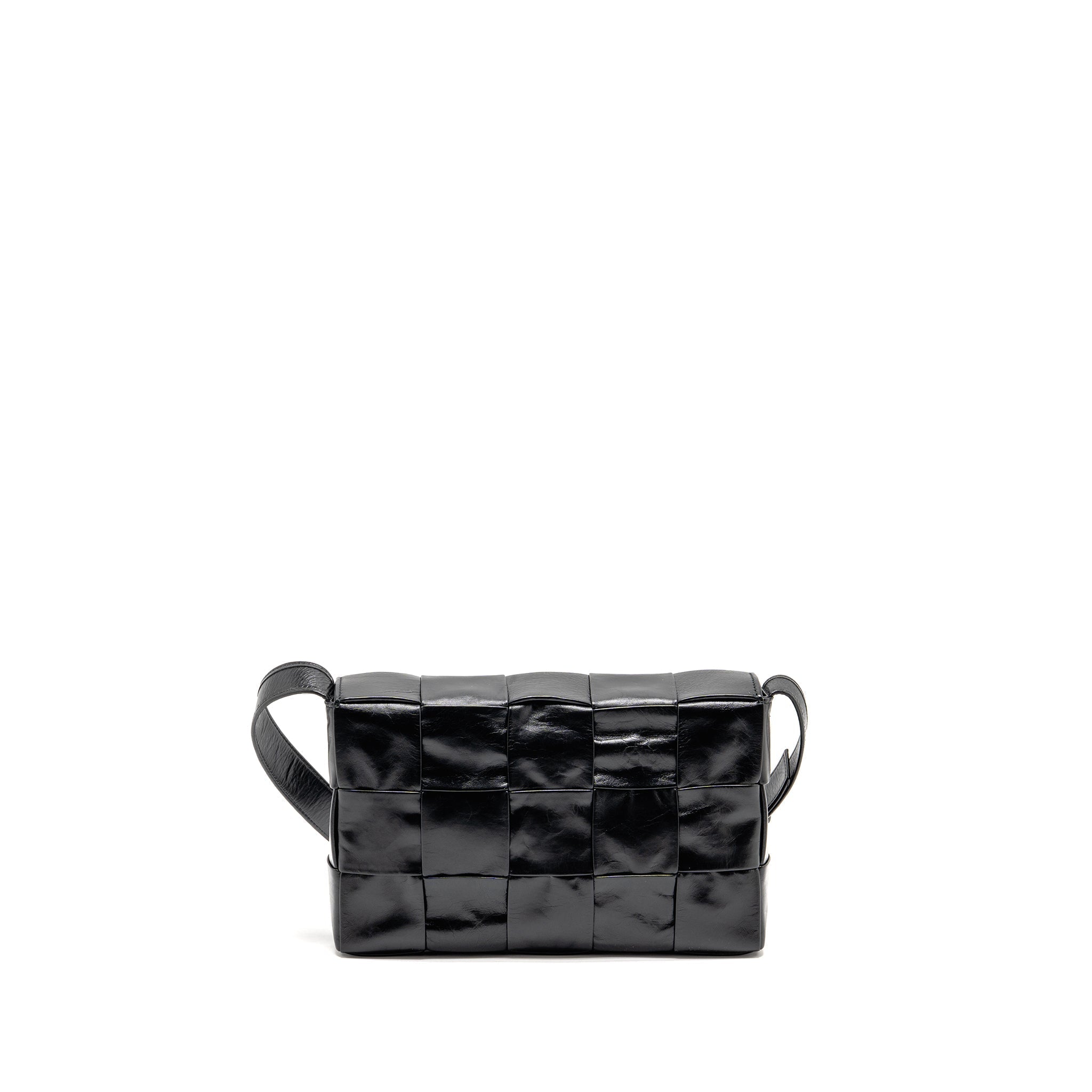 CASSETTE MESSENGER BAG CALFSKIN BLACK SHW