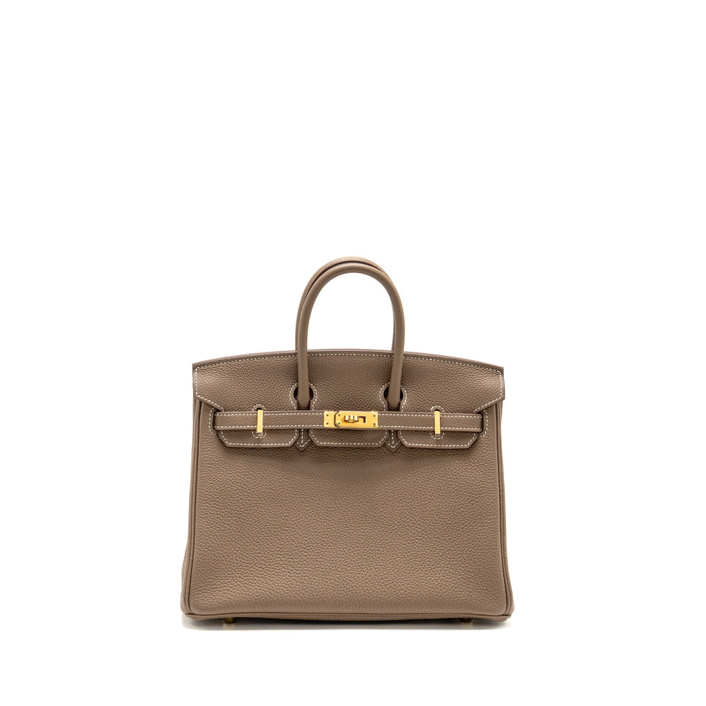 HERMES BIRKIN 25 TOGO ETOUPE GHW