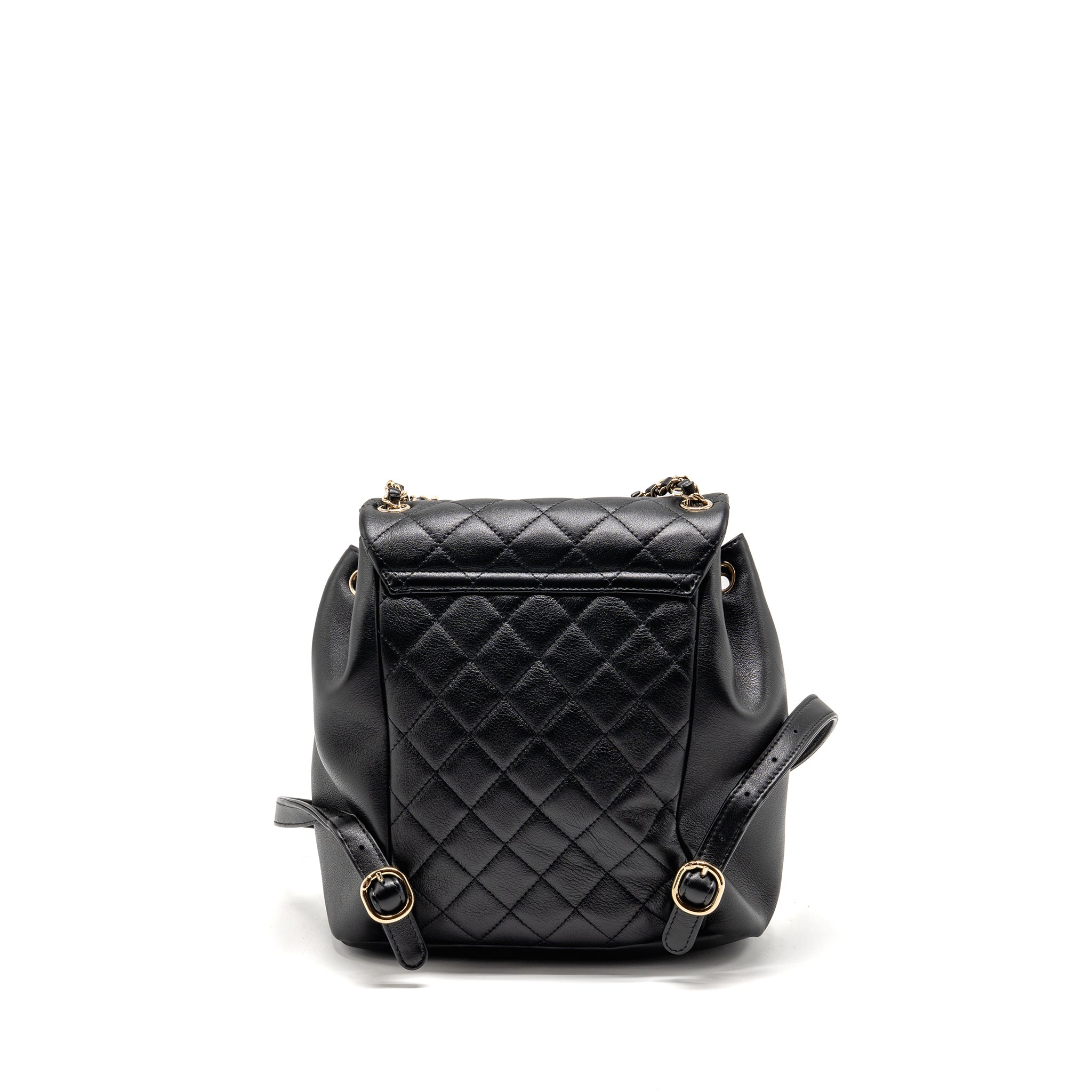 LARGE DUMA BACKPACK CALFSKIN BLACK LGHW (MICROCHIP)