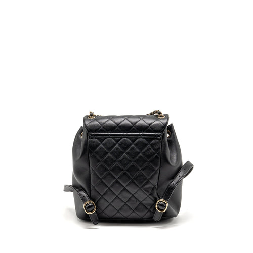 LARGE DUMA BACKPACK CALFSKIN BLACK LGHW (MICROCHIP)