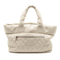 COCOON TRAVEL TOTE BAG CALFSKIN WHITE SHW