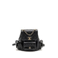 TRIPLE POCKET BACKPACK CAVIAR BLACK LGHW (MICROCHIP)