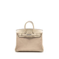 HERMES BIRKIN 25 GRIZZY/SWIFT NATA/GLYCINE SHW