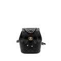 QUILTED MINI BACKPACK CAVIAR BLACK LGHW (MICROCHIP)