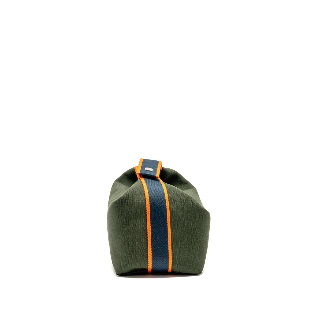 BRIDE-A-BRAC CASE LARGE MODEL CANVAS DARK GREEN/DARK BLUE/ORANGE SHW