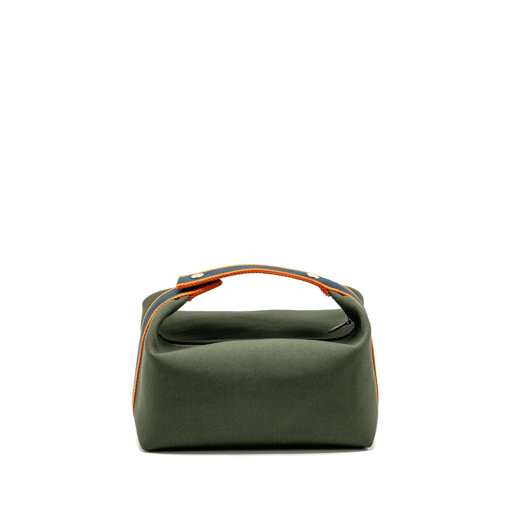 BRIDE-A-BRAC CASE LARGE MODEL CANVAS DARK GREEN/DARK BLUE/ORANGE SHW