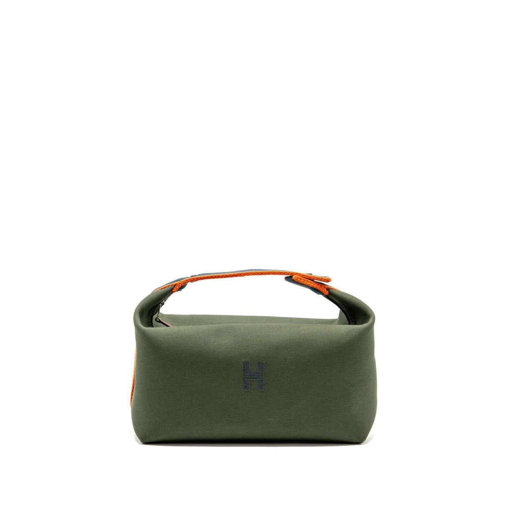 BRIDE-A-BRAC CASE LARGE MODEL CANVAS DARK GREEN/DARK BLUE/ORANGE SHW