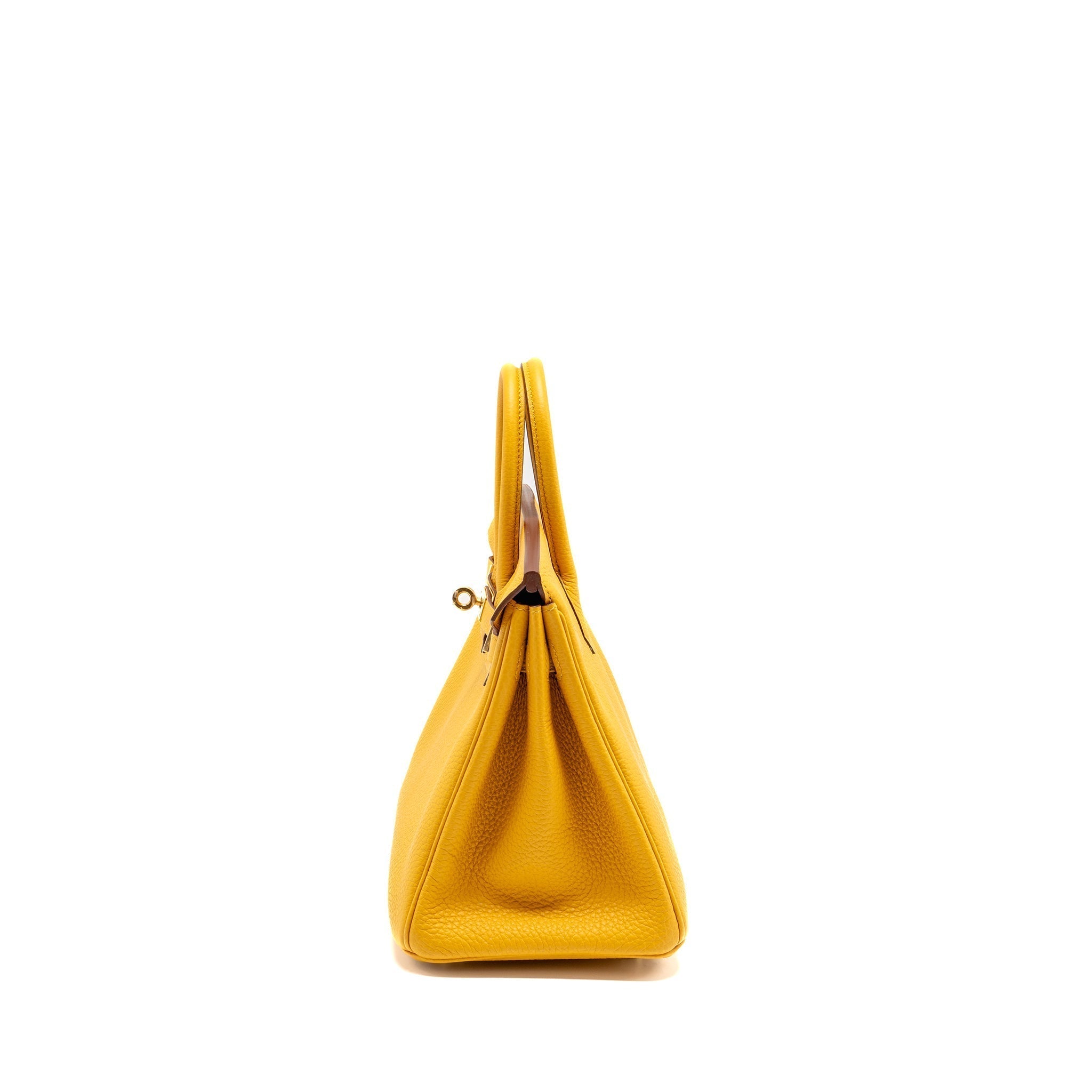 HERMES BIRKIN 25 TOGO 9D JAUNE AMBER GHW