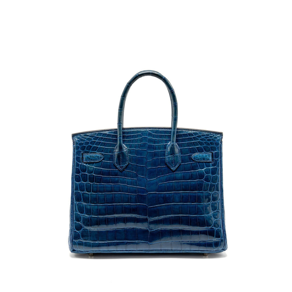 HERMES BIRKIN 30 SHINY CROCODILE NILOTICUS COLVERT SHW