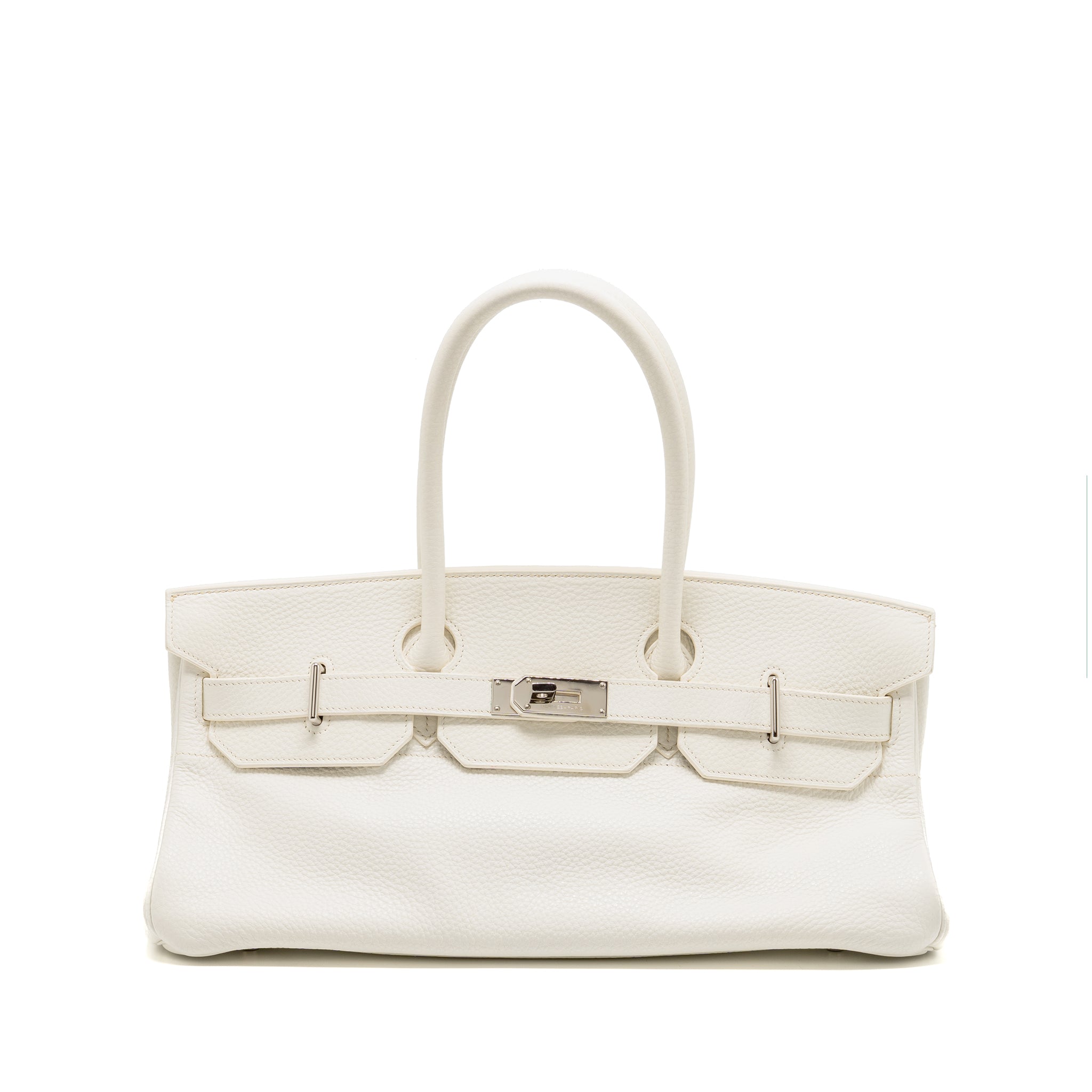 HERMES SHOULDER BIRKIN CLEMENCE BLANC SHW