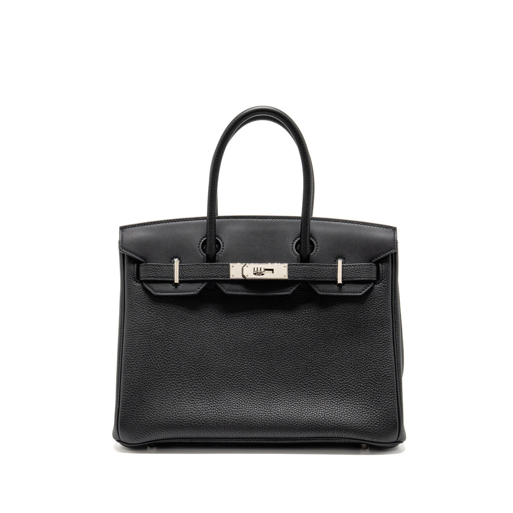 HERMES BIRKIN 30 3 IN 1/ 3 EN 1 TOGO/SWIFT/CANVAS BLACK SHW