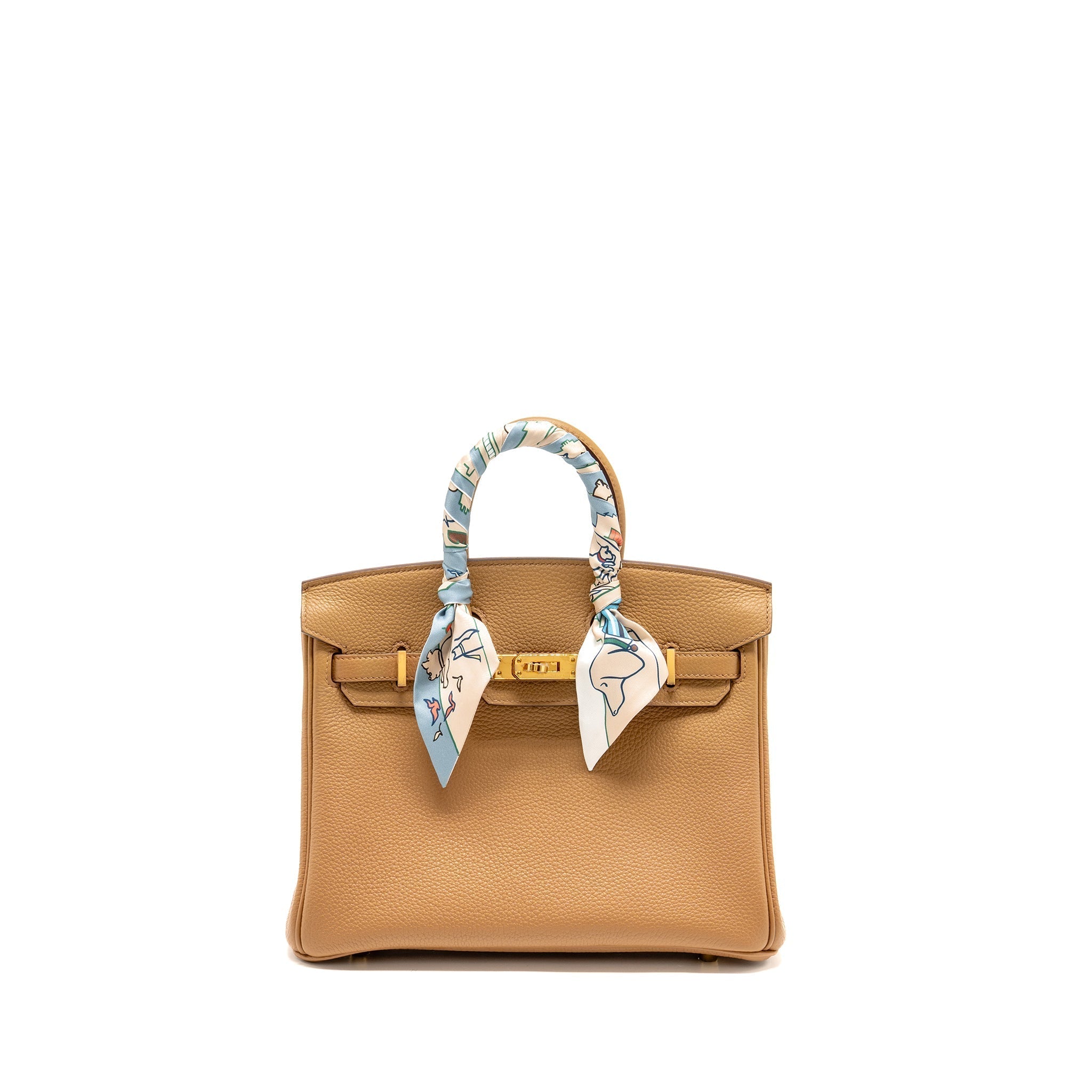 HERMES BIRKIN 25 TOGO BISCUIT GHW