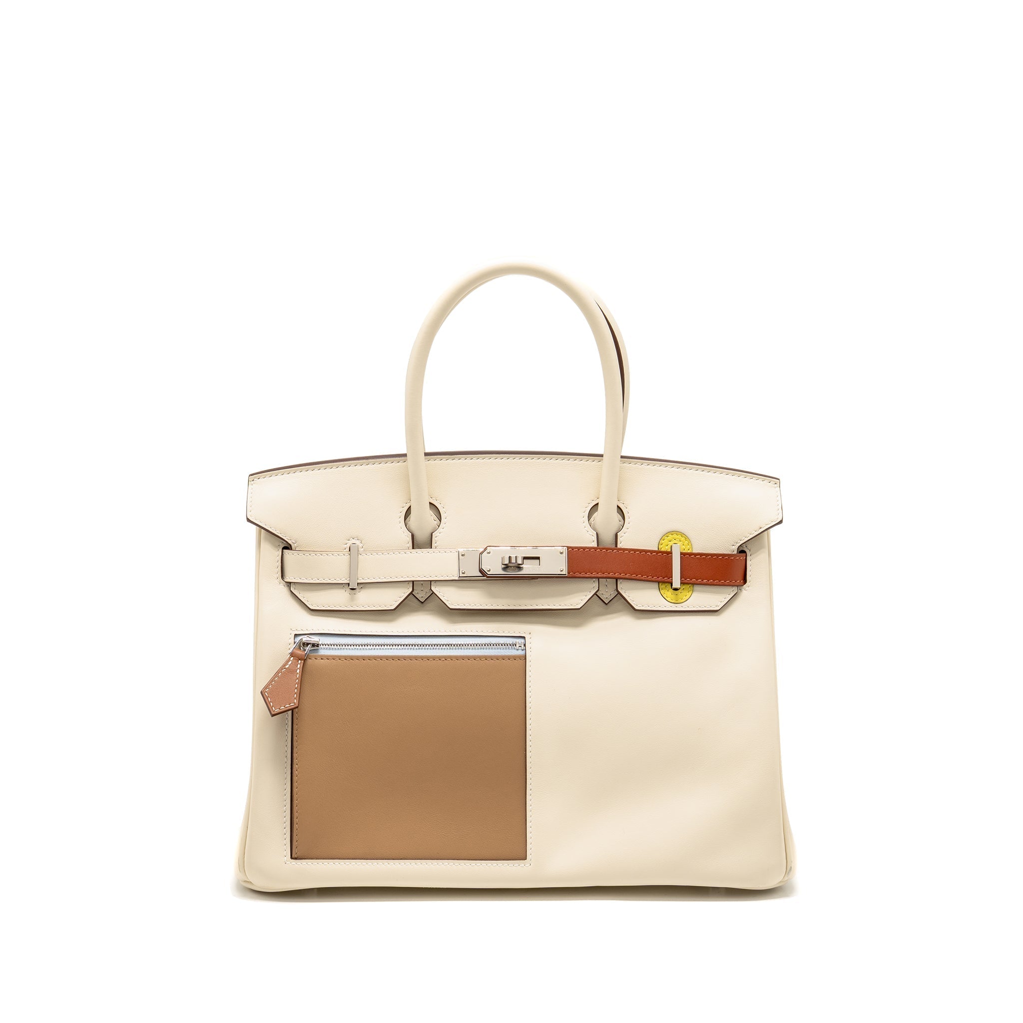 HERMES BIRKIN 30 COLORMATIC SWIFT NATA/CHAI/CUIVRE/LIME/MAUVE SHW