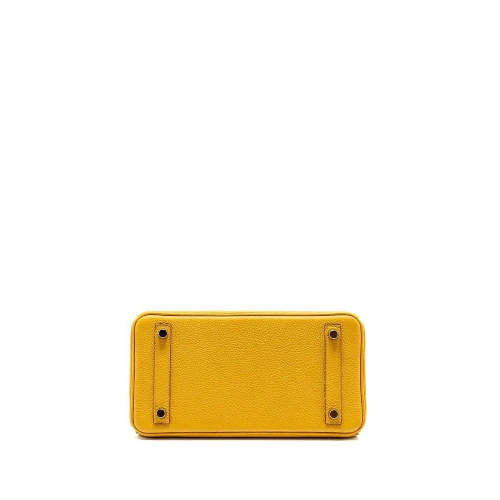 HERMES BIRKIN 25 TOGO JAUNE AMBER SHW