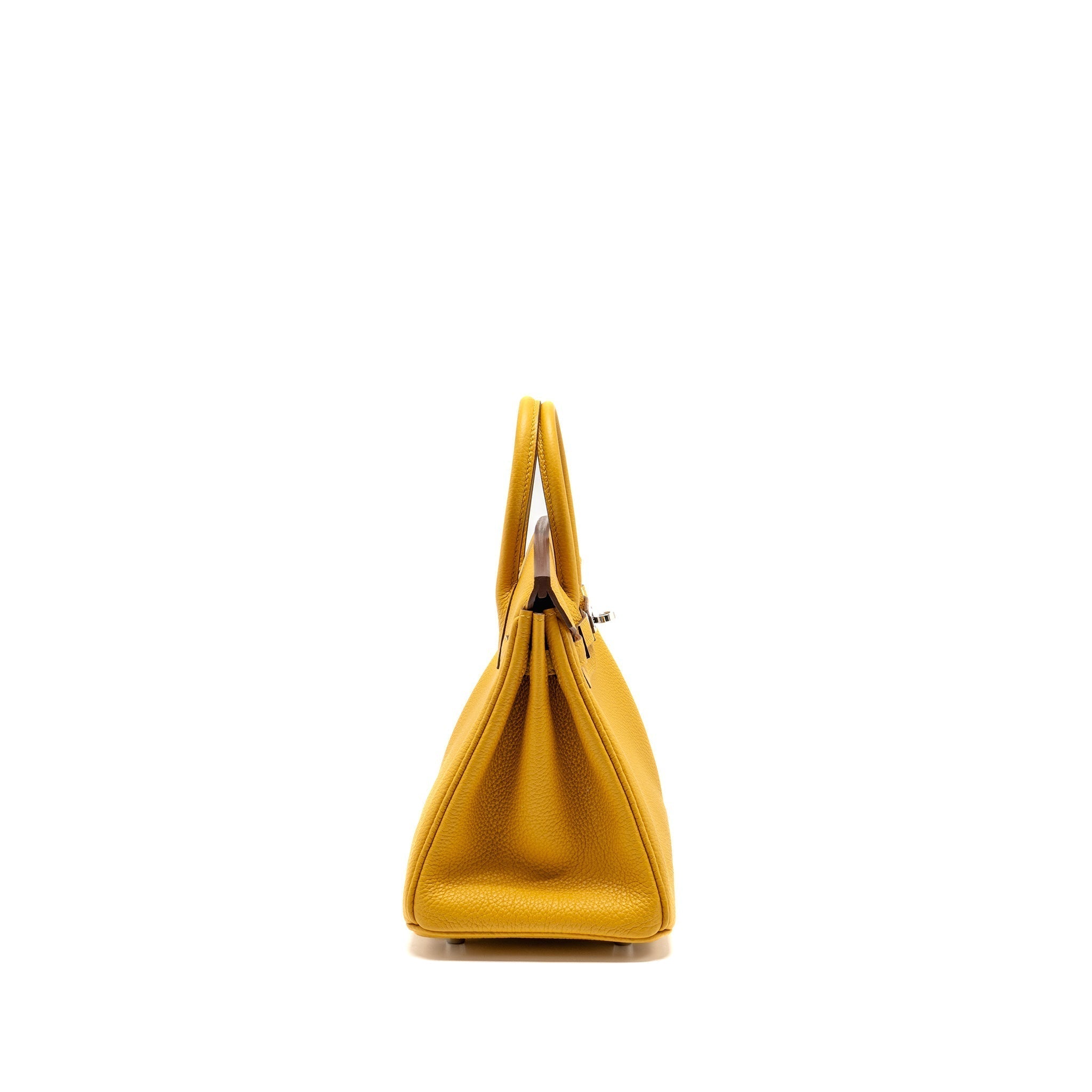 HERMES BIRKIN 25 TOGO JAUNE AMBER SHW