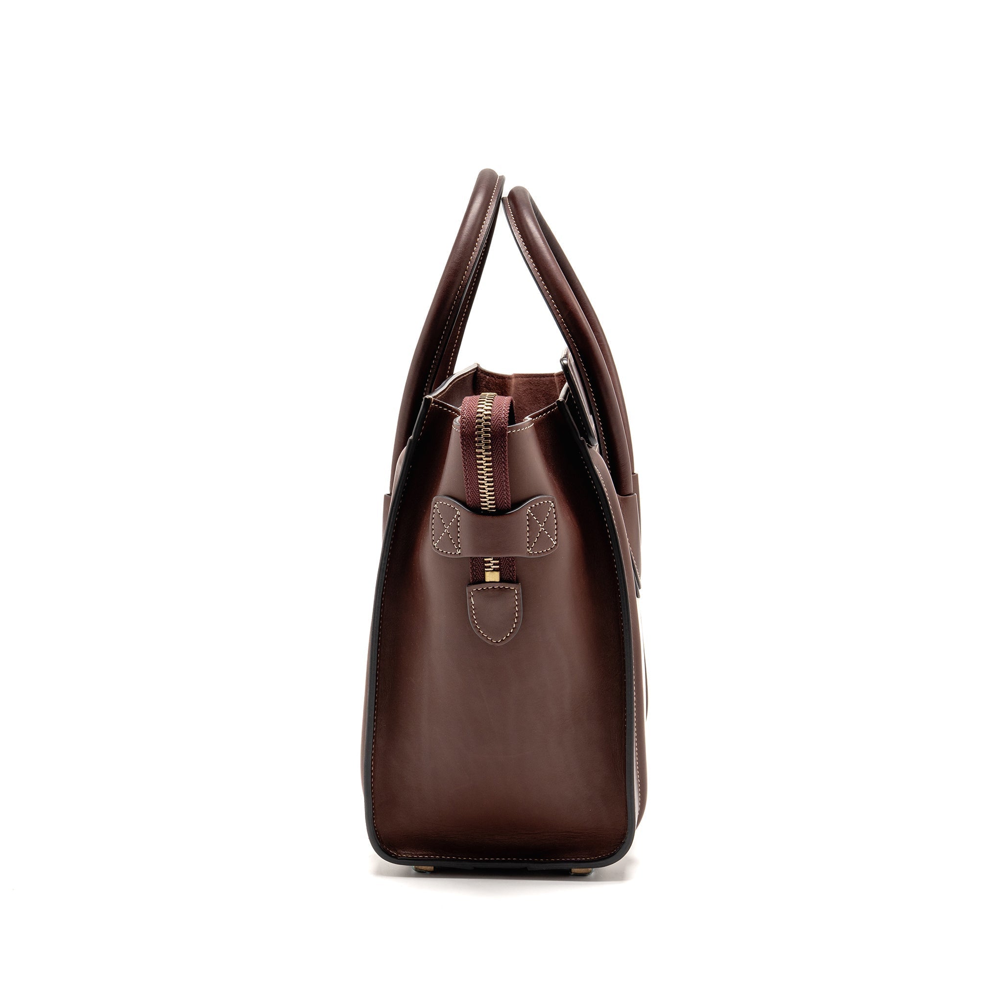MICRO LUGGAGE BAG CALFSKIN BURGUNDY GHW