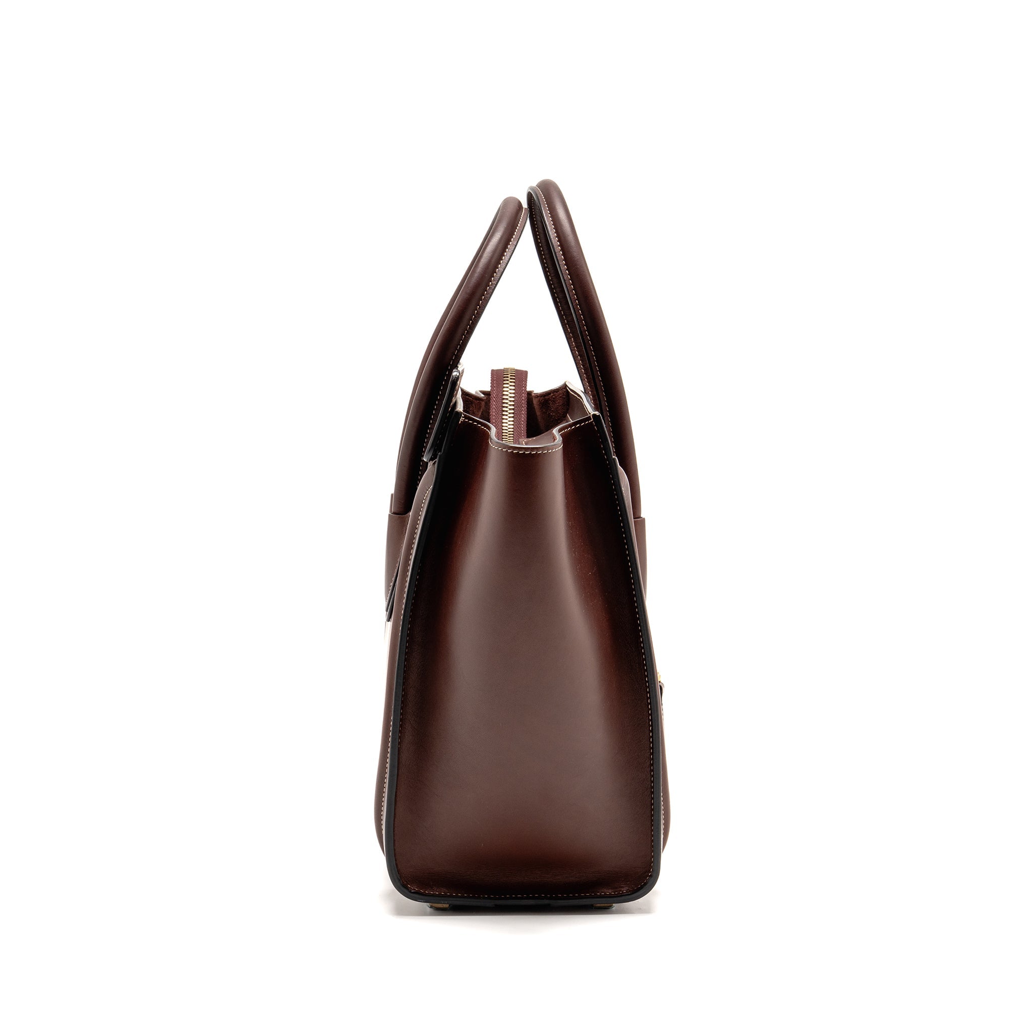 MICRO LUGGAGE BAG CALFSKIN BURGUNDY GHW