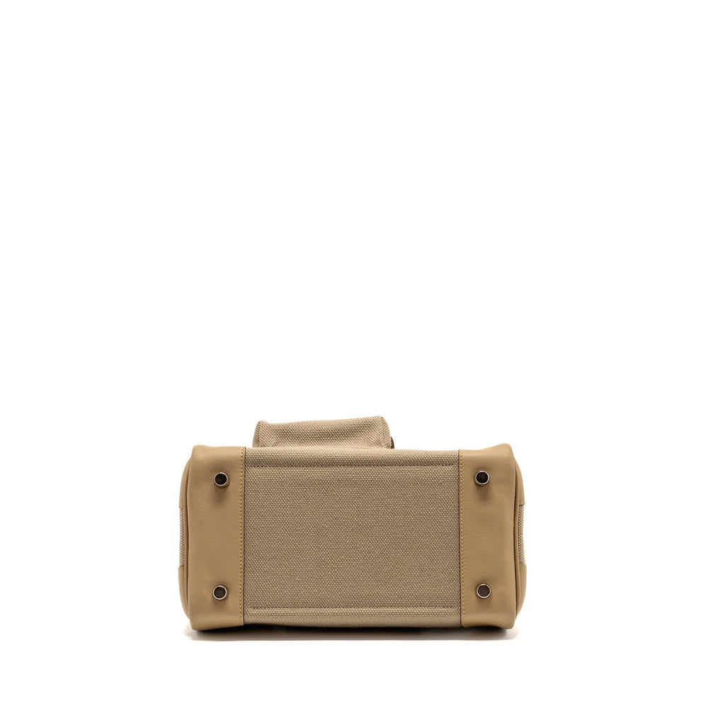 HERMES BIRKIN 25 CARGO TOILE GOELAND/SWIFT BEIGE MARFA/POUSSIERE SHW