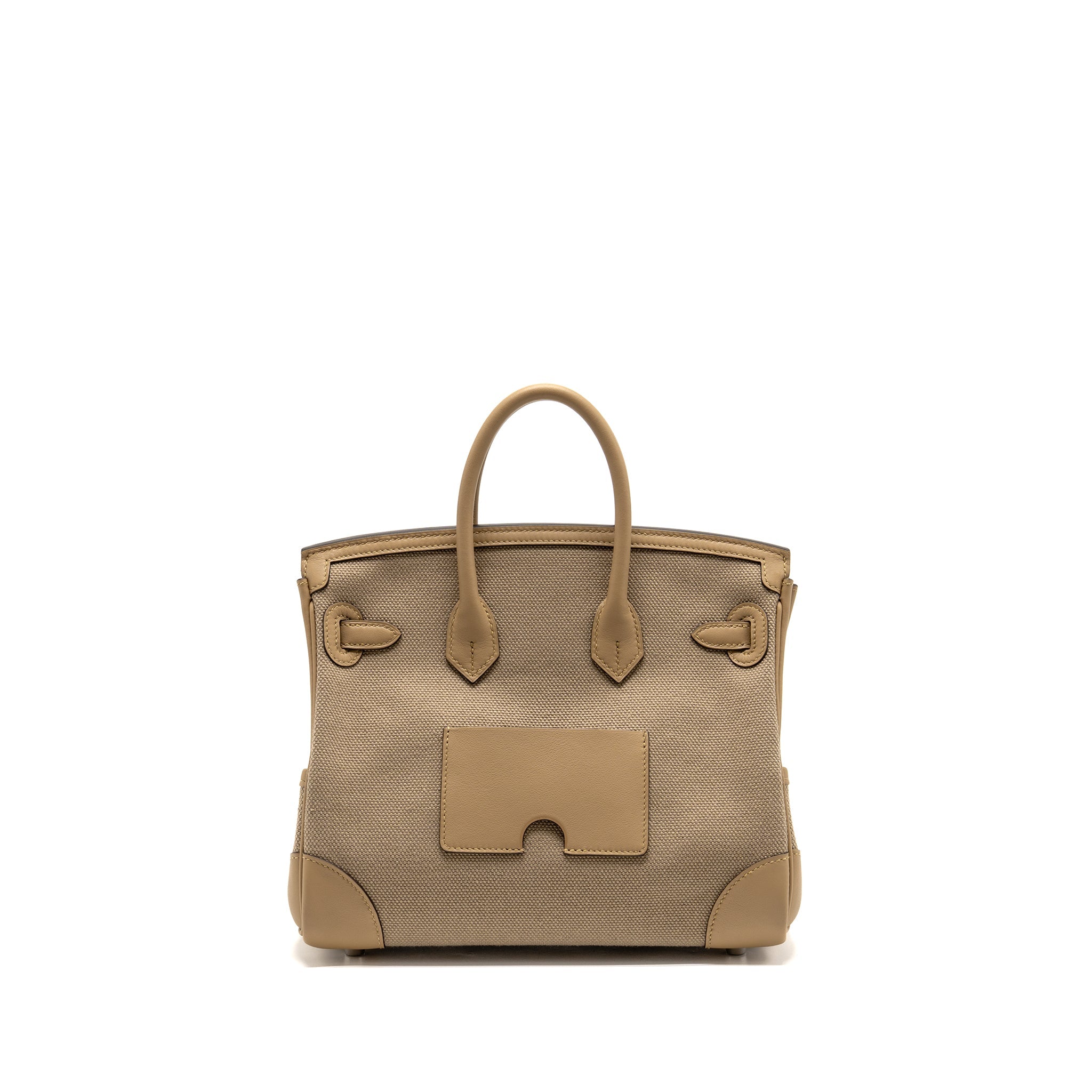 HERMES BIRKIN 25 CARGO TOILE GOELAND/SWIFT BEIGE MARFA/POUSSIERE SHW